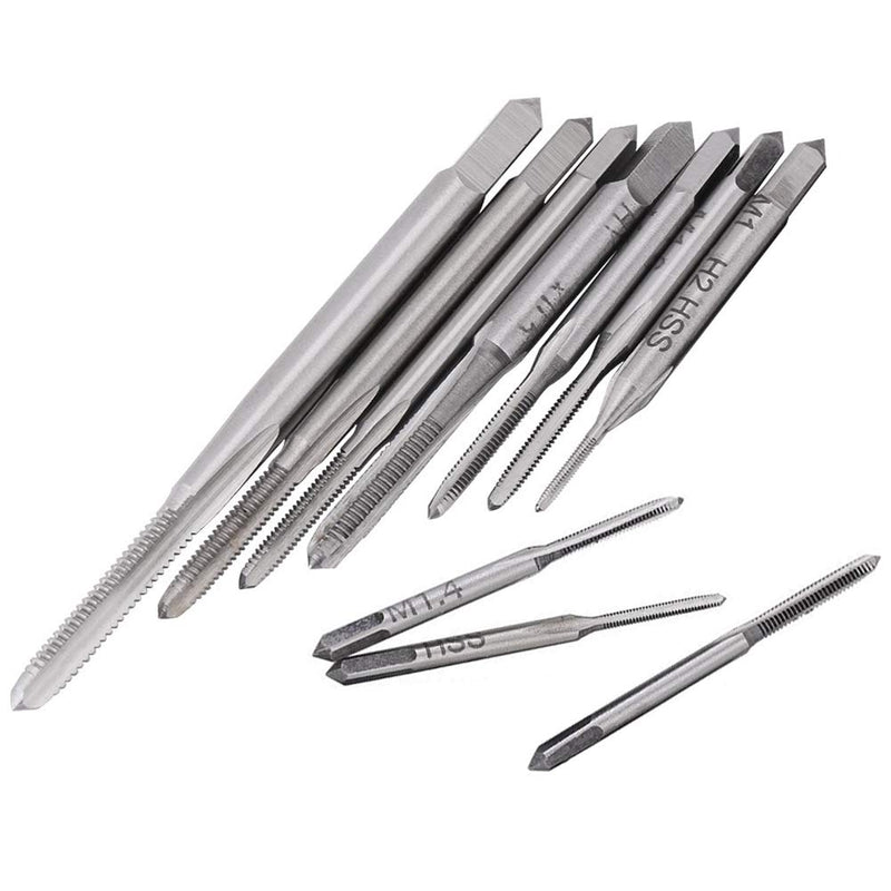 [Australia - AusPower] - Yakamoz 10pcs Micro Taps Bits Mini Machine Screw Drill Tap Set Metric Thread Screws Plug Bit Small Tapping Bits Tool 