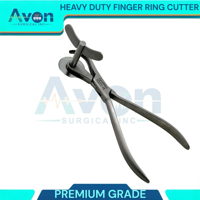 [Australia - AusPower] - 6in Heavy Duty Finger Ring Cutter First-Aid Ring Band Cutter, Fire Rescue, Jewelers Tool with Finger Guard & Disc Blade Cutter | German Stainless Steel 