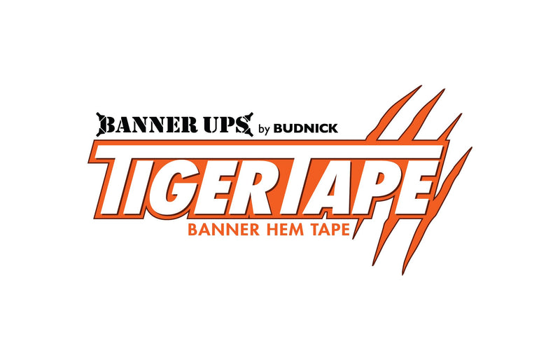 TigerTape - Premium Double-Sided Banner Hem Tape - 1 Roll 1"" x36yd - Made in USA, Clear