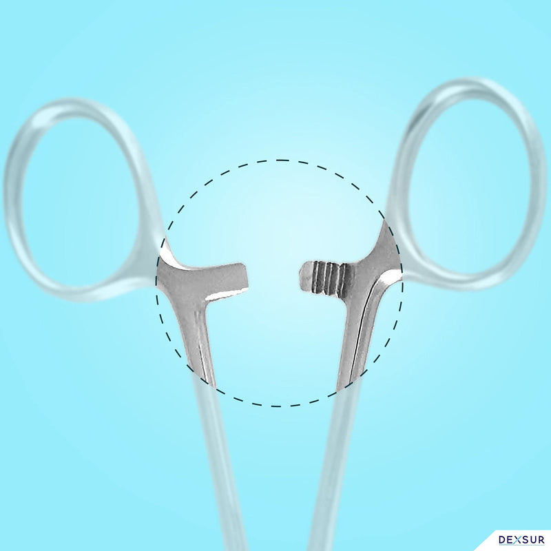 [Australia - AusPower] - Precision Kelly Hemostat Forceps Locking Tweezers Clamp, Silver, 5.5 Inches, Straight Stainless Steel 5.5" 