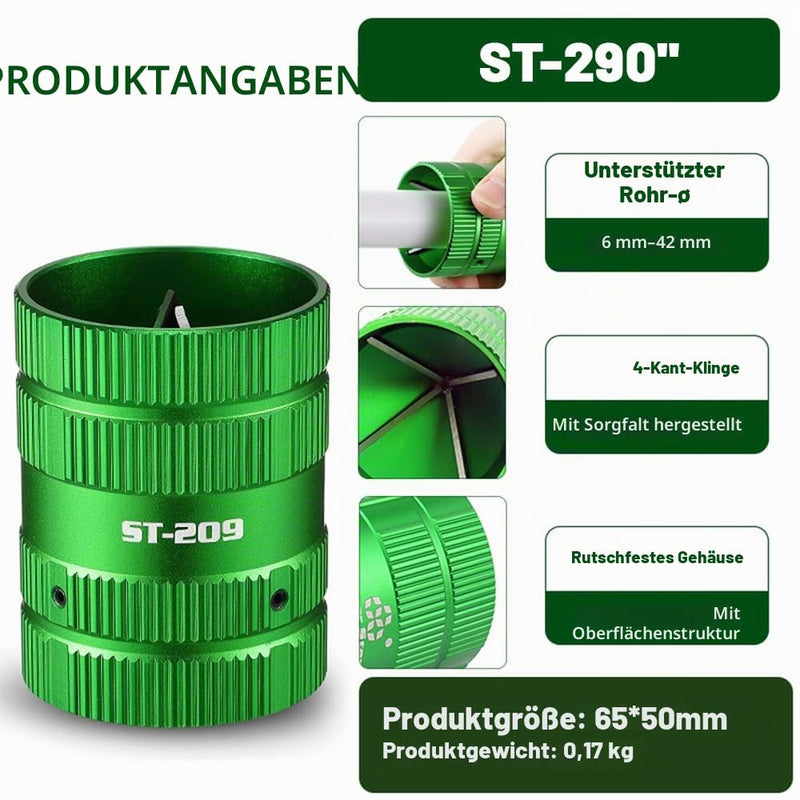 Universal 2-in-1 Deburring Copper Tube, Diameter 6-38 mm Pipes, Deburring Tool, Pipe Deburrer, Deburring Copper Pipe for Cleaning Work Indoor and Outdoor Pipe