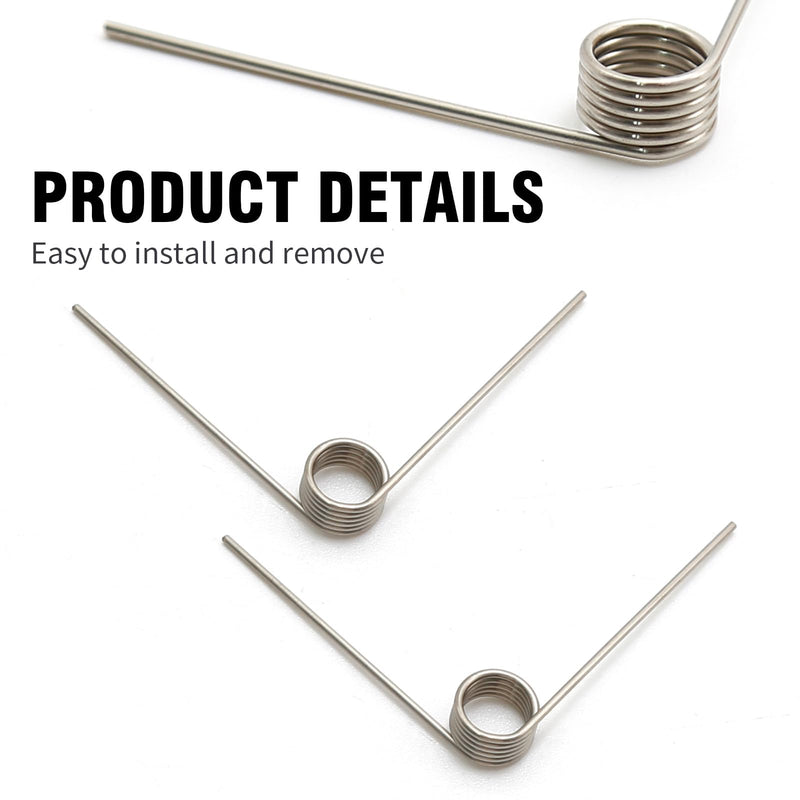 [Australia - AusPower] - 10Pcs Stainless Steel Small Torsion Spring 50Mm 90 Degree Torsional Spring 