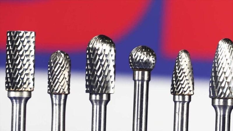 [Australia - AusPower] - Drill America SD-7 Carbide Burr/Rotary File Ball-End Double Cut for Die Grinder 3/4" Dia. x 11/16" Cut Length with 1/4" Shank and 2-7/16" Overall Length, DUL Series DULSD7 3/4" SD-7 Head - Ball-End Double Cut 