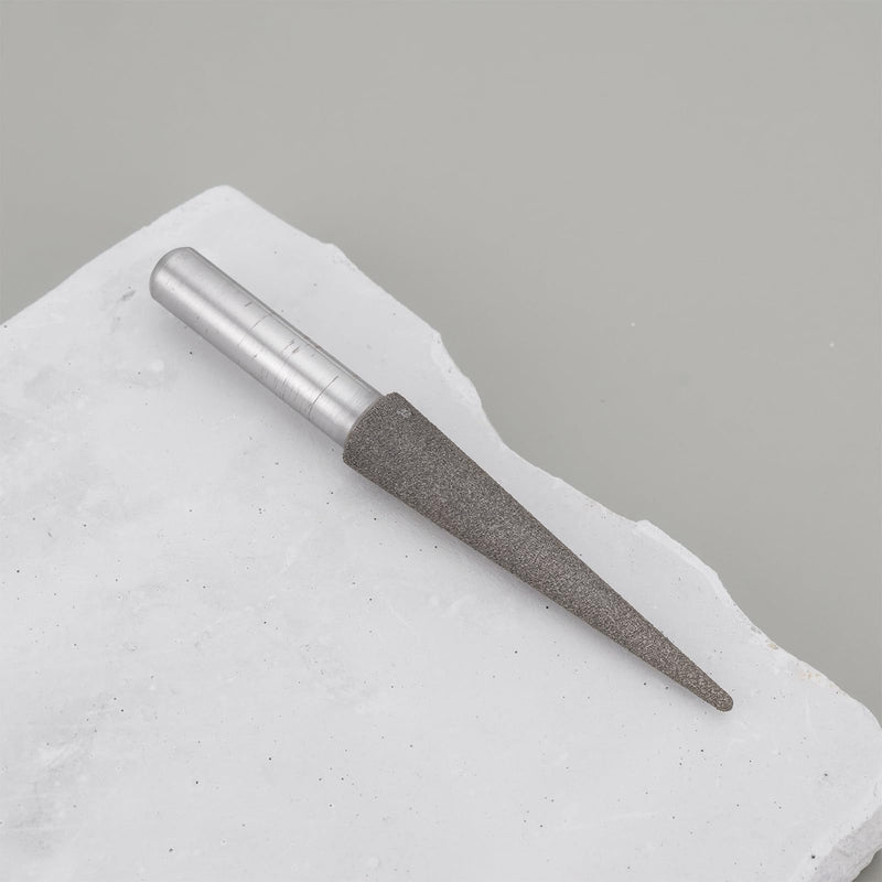 [Australia - AusPower] - Briny River Conical Diamond Grinding Head with 6 mm Shank for Cutting Cutters and Rotary Tools 40 x 8 x 25 mm 40x8x25mm 
