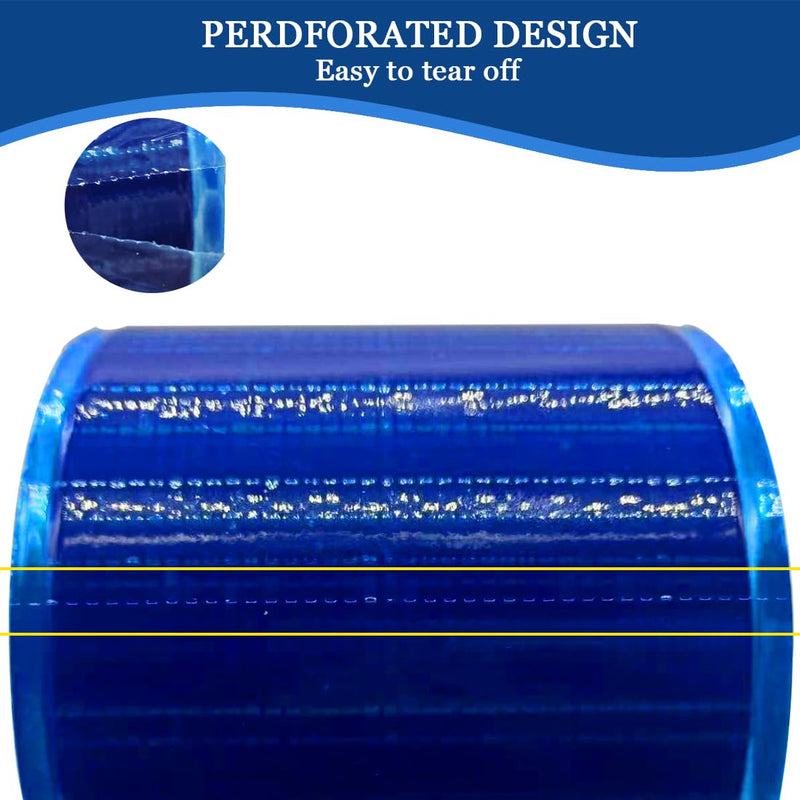 1200 Sheets Dental Barrier Film Roll 4 "x 6" Disposable Perforated Adhesive Barrier Tape for Tatto Parlor,Beauty Salon,Dental Clinic Blue