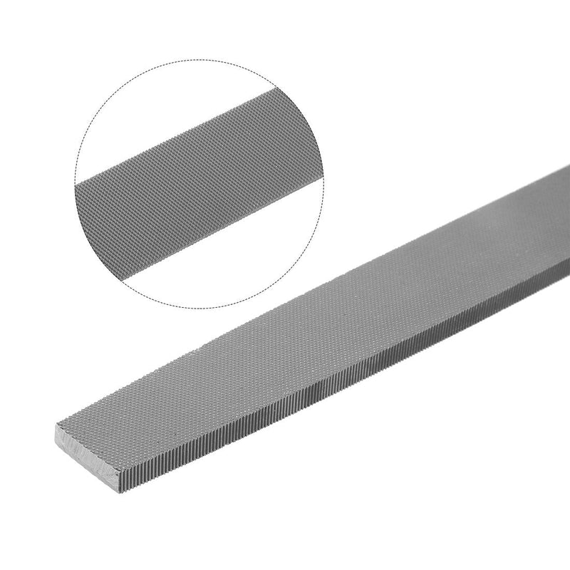 [Australia - AusPower] - uxcell Second Cut Grade High Carbon Hardened Steel Flat Mill File W Rubber Hand Grip Handle, 12-Inch 