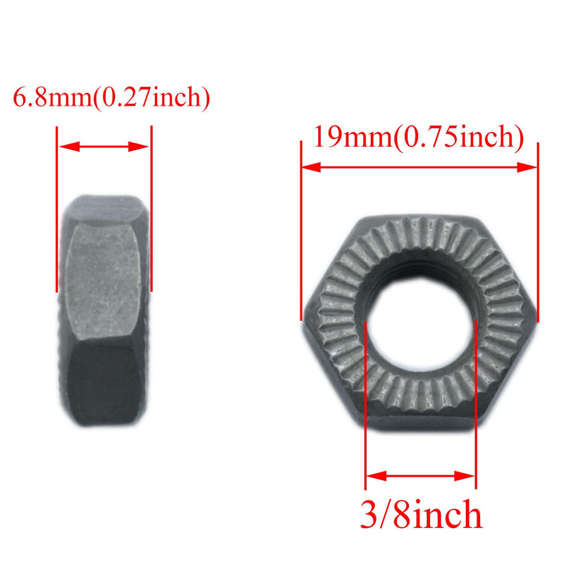 [Australia - AusPower] - yukata 4PCS Bicycle Nuts Bicycle Axle Nut Bike Nuts Bike Wheel Axle Nut Bicycle Hub Shaft Nut Bicycle Parts 