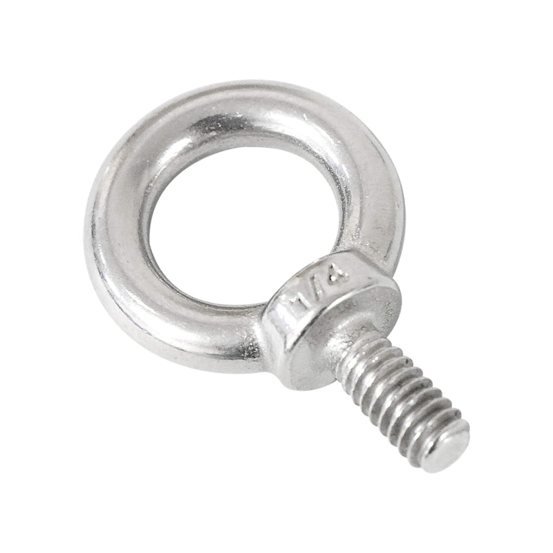 [Australia - AusPower] - 4 Packs 316 Stainless Steel 1/4" UNC Eye Bolt, Machinery Shoulder Eyebolts, Lifting Ring Threaded Eyebolt 1/4" 4 