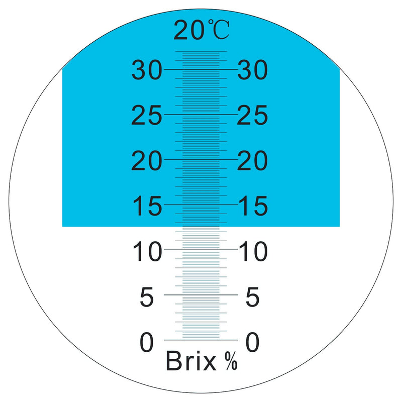 [Australia - AusPower] - Brix Meter Refractometer 0~32%, Handheld Brix Refractometer Sugar Content Test, High Accurate Brix Measurement Tool with ATC for Fruit Beverages & Juice Brix: 0~32% 