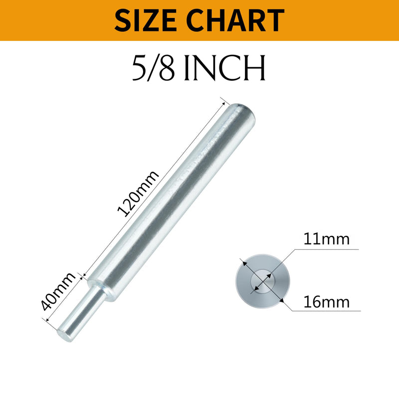 Drop-in Anchor Setting Tool for Concrete - 5PCs Thread Size 3/8"-16,1/4"-20, 5/16"-18, 1/2"-13,5/8"-11, 3/4"-10