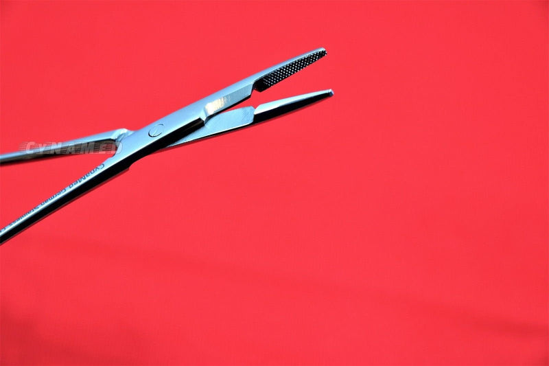 [Australia - AusPower] - Dental Instrument Olsen Hegar Needle Holder Premium German with Gold Rings Serrated 6.5" 16.5cm 1 Piece Cynamed 