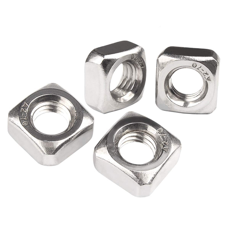 [Australia - AusPower] - 100pcs M5-0.8mm Stainless Steel Square Nuts ?Metric Coarse Thread 