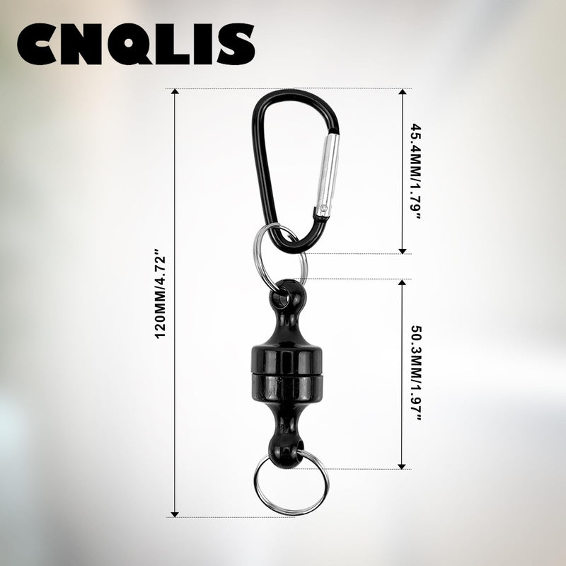 CNQLIS Magnetic Hooks Heavy Duty, Strong Neodymium Magnet Hooks for Camping, Car, Kitchen, Garage, Workshop, Grill & Boat, Multipurpose Hanging Hooks with Clip(4 Pack) 4