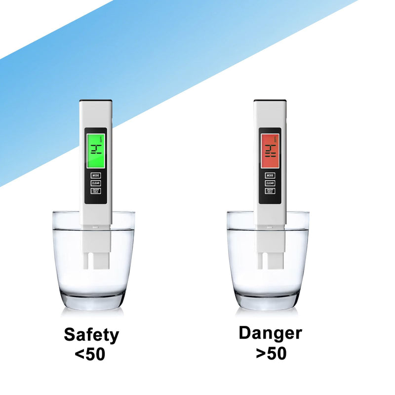 [Australia - AusPower] - 4 in 1 Tds Meter Digital Water Tester, Accurate and Reliable TDS EC & Temp(°C,°F) Meter, 0-9990ppm Water Quality Tester for Drinking Water RO/DI System, Aquariums etc 