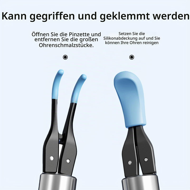 Qimic Ear Wax Remover, 1080P HD WiFi Ear Cleaner, Ear Camera with Tweezers & 4 LEDs, Otoscope for iOS & Android, IP67 Waterproof Ear Cleaner for Adults, Children and Pets