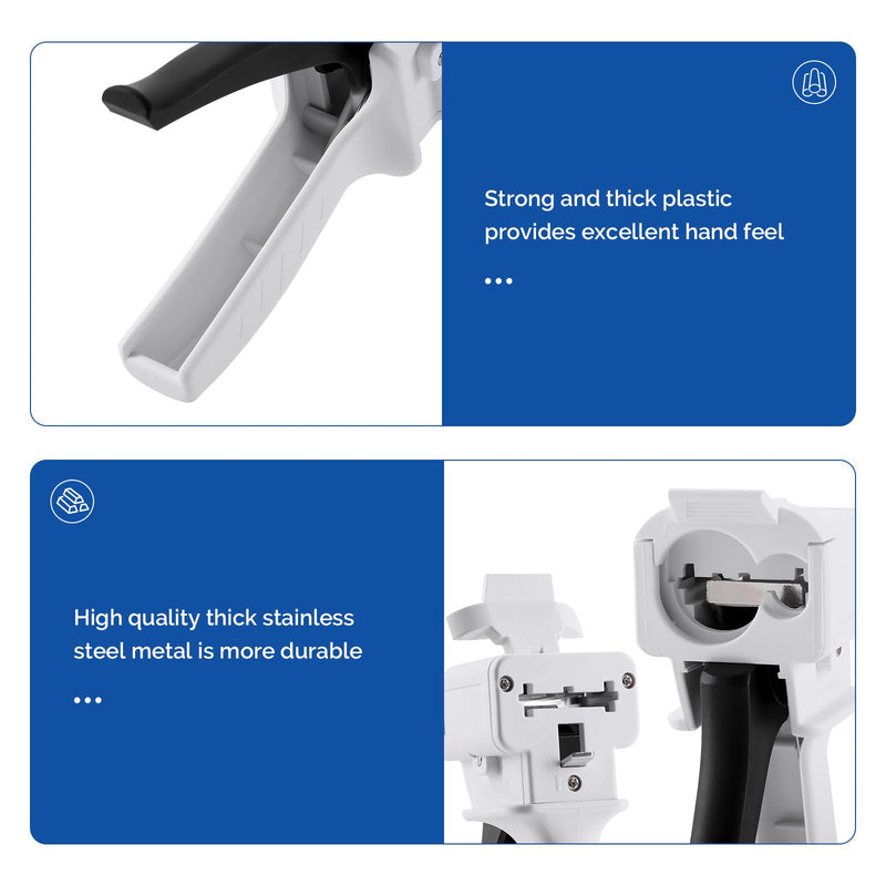 [Australia - AusPower] - JMU Dispenser Gun 50ml 10:1 Dental Impression Mixing Dispensing Gun Kit 