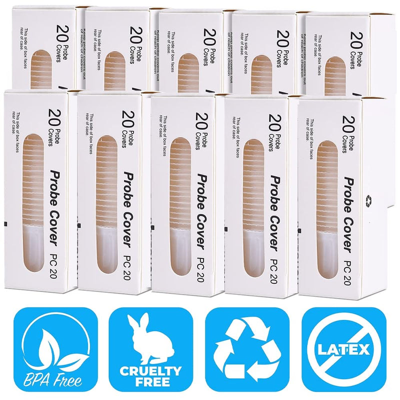 [Australia - AusPower] - CEI-CEI 400 Counts Ear Thermometer Covers - Lens Filters Refill Caps, BPA Free and Disposable (Thermometer Not Included) 