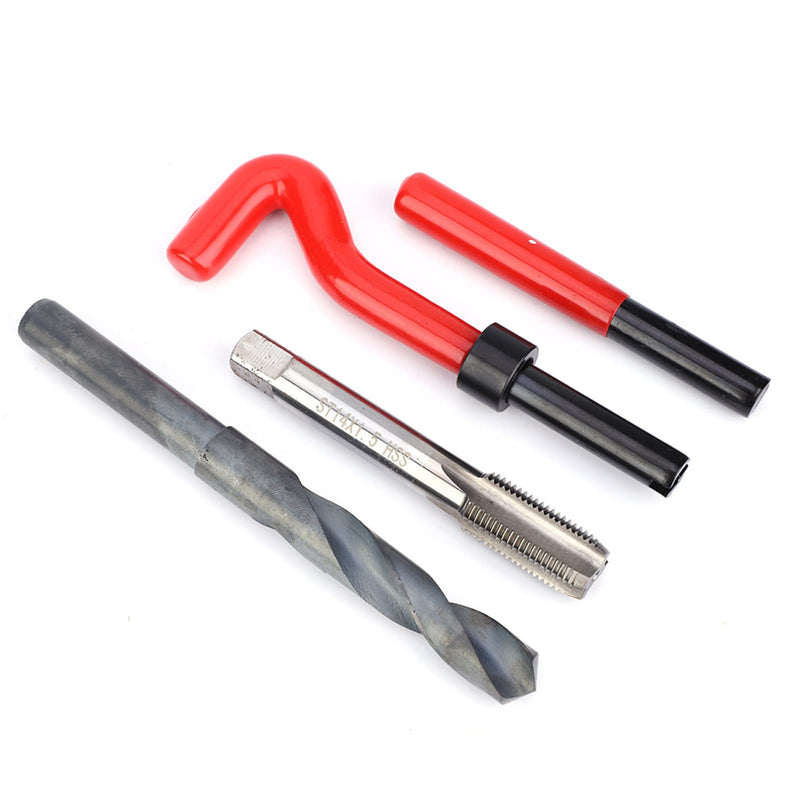 [Australia - AusPower] - Thread Inserts Repair Kit,15 Pcs Thread Inserts,M14x1.5 Female Thread Repairing Accessory Assortment Kit,Drill Helicoil Repair Kit,Thread Inserts Repair Kit for Automotive Mechanical Repairing 