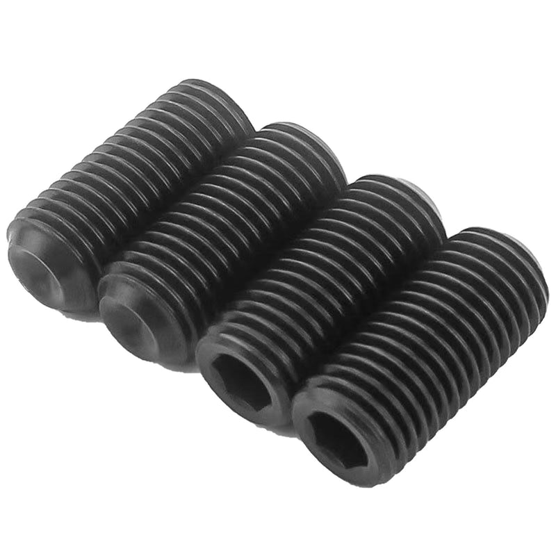 [Australia - AusPower] - M2.5-0.45 x 8mm Black Hex Socket Set Grub Screws,Headless Cup Point,Flat Point Grub Bolt,Internal Hex Drive,Alloy Steel,Grade 12.9 Carbon Steel,for Towel Rack Door Knob,External Thread,Pack of 50 M2.5-0.45 x 8mm(50 Pcs） 