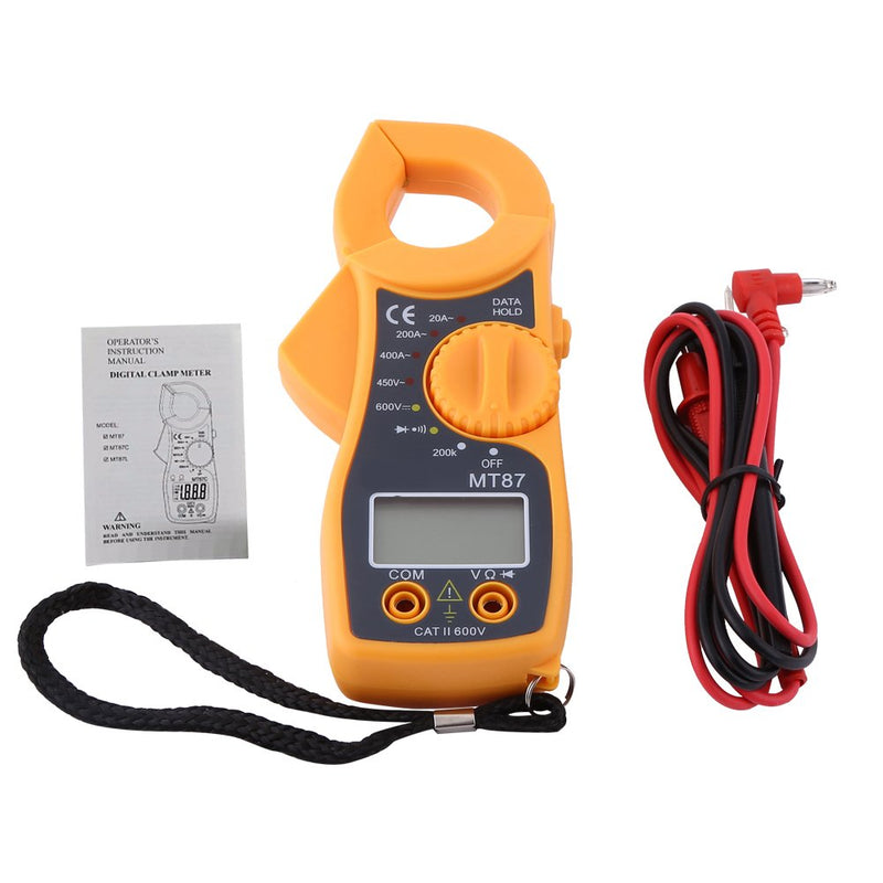 [Australia - AusPower] - Digital Clamp Multimeter, Digital Clamp Meter AC/DC Voltmeter with Voltage, AC Current, Amp, Volt, Ohm, Diode and Test Tester 