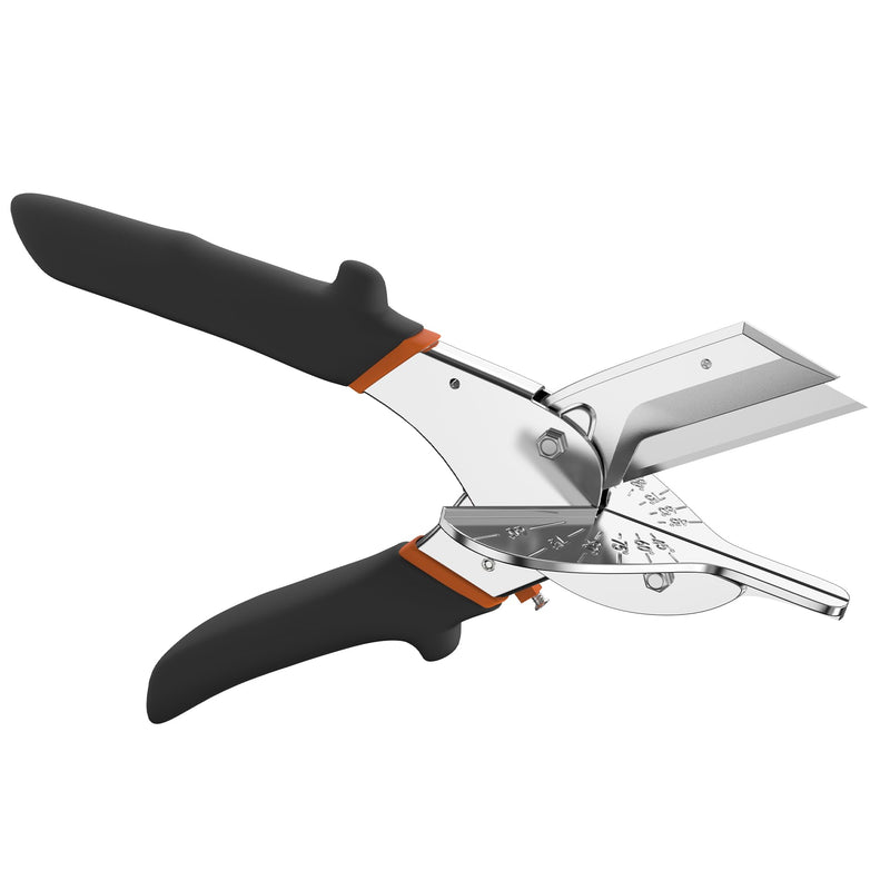 [Australia - AusPower] - GARTOL Multi-Angle Miter Shear Cutter with 10 Extra Blades, 45-135 Degree Adjustable Scissors for Wood Trim, Quarter Round and Crafting 