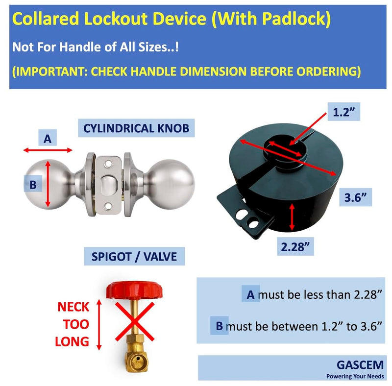 [Australia - AusPower] - Door Knob Lockout Device. 1 lock cover (Matt Black) That disables doorknobs, faucets, valves by blocking keyhole access & preventing turning for security (1 padlock included). Matt Black 