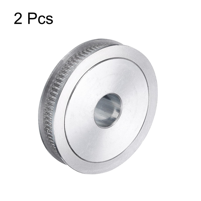 [Australia - AusPower] - uxcell 2pcs GT-2 Pulley Synchronous Wheel 80 Teeth 14mm Bore, Fit with 6mm Width Belt, Aluminum Alloy Timing Pulley Wheel for 3D Printer, CNC Machine 