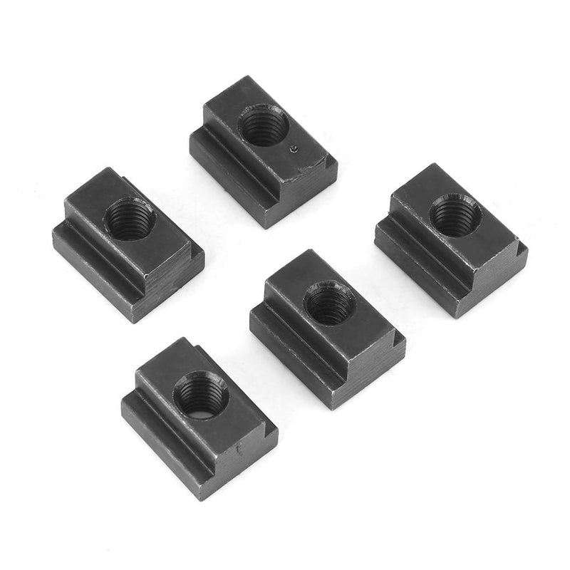 [Australia - AusPower] - 5 pcs T Slot Nuts, M8/10 Threads Steel for Bed Deck Rail for Tacoma Cleats for Pick-Up Truck Bed Deck Rails (#1) 