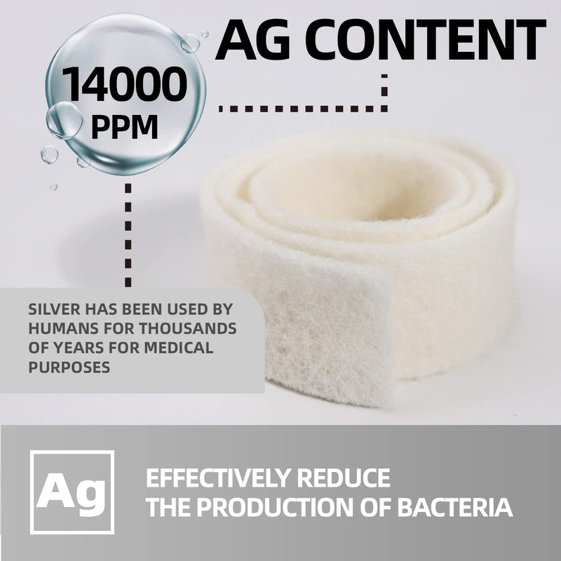 [Australia - AusPower] - Silver Calcium Alginate Dressing, 0.8"x12"-6 Individual Package Highly Absorbent Strip Wound Dressing for Burns, Ulcers, abrasions, Surgical Wounds, Pressure Sore Silver 0.8"x12" (6 Pcs/Box) 