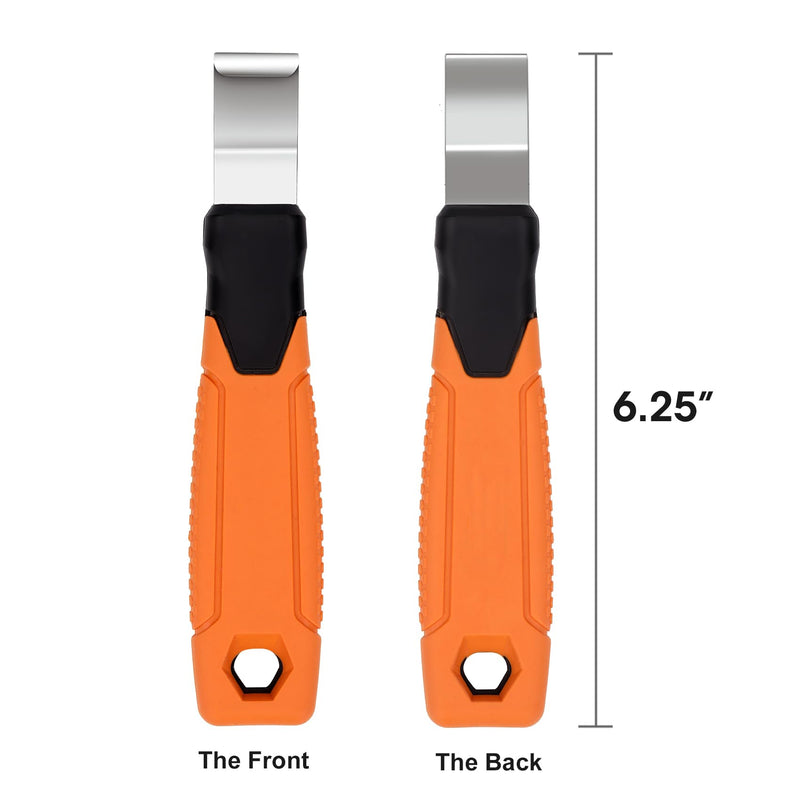 [Australia - AusPower] - Vinyl Siding Removal Tool with Extra Long Handle- Steel Blade Vinyl Non-Slip Grip Handle for Installation and Removal Tool Avoid Damaging Vinyl Siding Tool (1) 1 