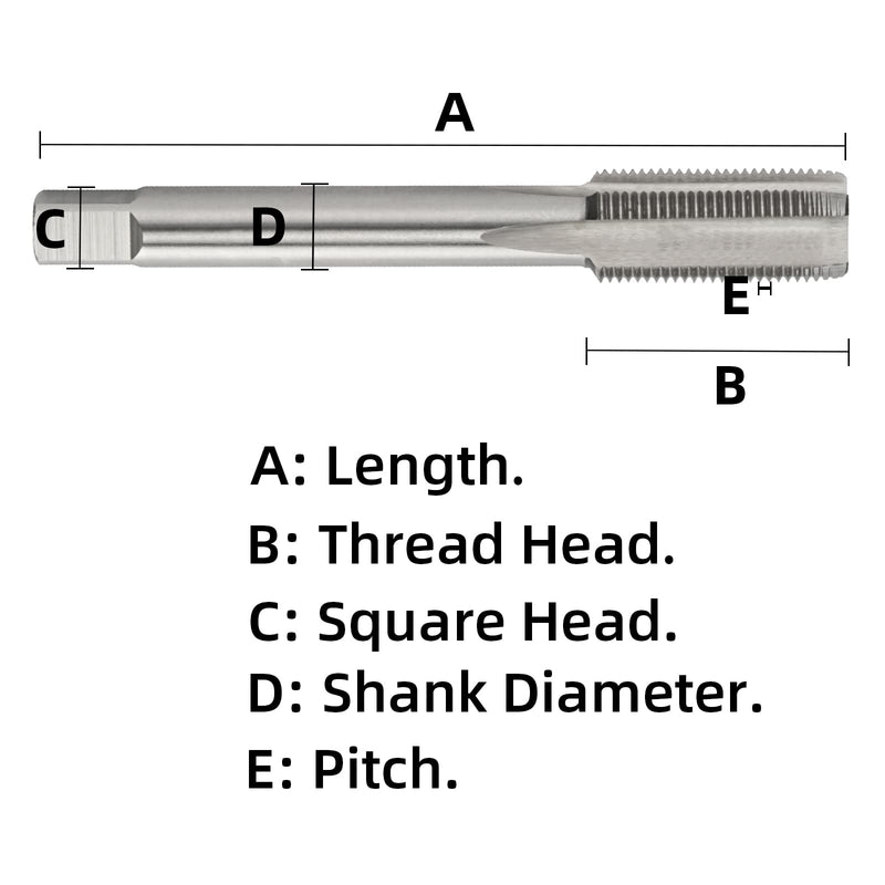 [Australia - AusPower] - 5PCS No 10-24 UNC HSS Machine Tap, 10 x 24 UNC Right Hand Thread Tap 