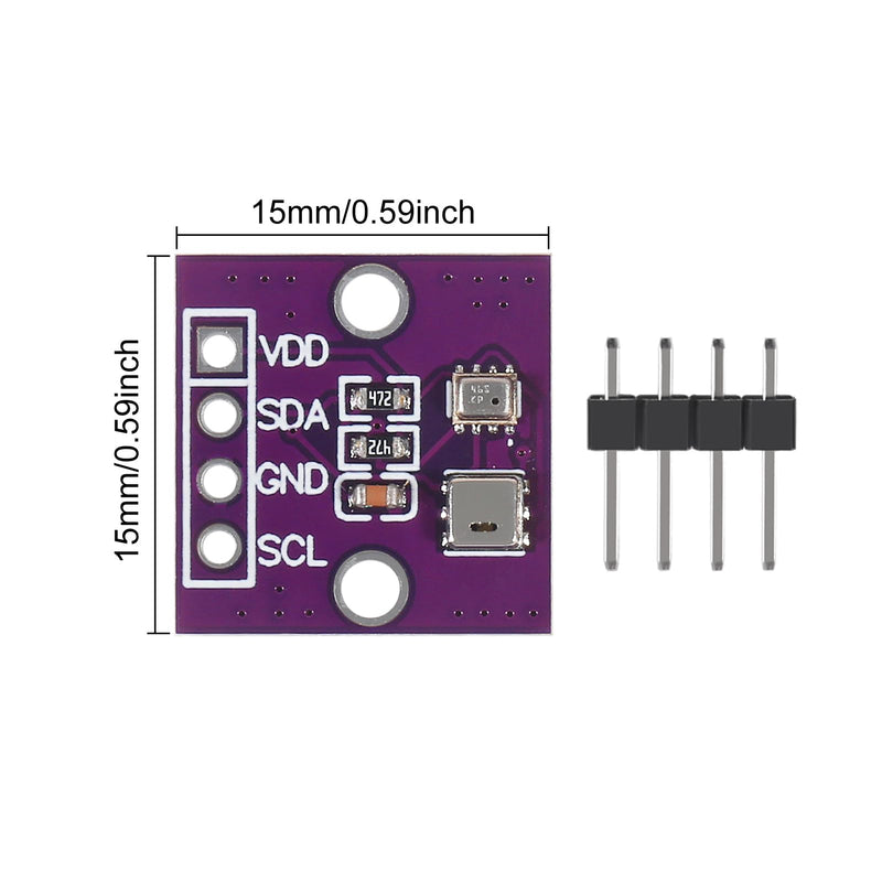 [Australia - AusPower] - 3pcs AHT20+BMP280 Temperature Humidity Air Pressure Module 2 in 1 High Precision Digital Temperature and Humidity Pressure Sensor 3pcs 