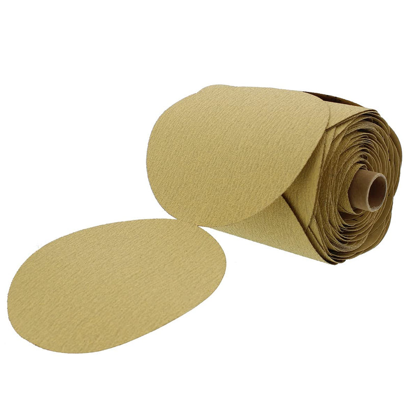 ABN 180 Grit Sandpaper Roll - 6 Inch Round Sanding Discs Aluminum Oxide Sandpaper Discs with Adhesive Back, 100Pc