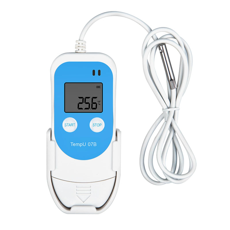 [Australia - AusPower] - Temperature Humidity Data Logger with Probe,Digital Humidity Logger USB Temp Recorder 34560 Groups,Industrial Data Logger Thermometer with Auto PDF&CSV Report for Freezer Refrigerator RH Monitor 