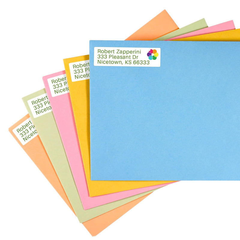 ChromaLabel 0.50 x 1.75 Inch Printable Labels, Compatible with Laser and Inkjet Printers, 2000 Stickers per Pack, 25 Sheets, White 1/2" x 1.75"