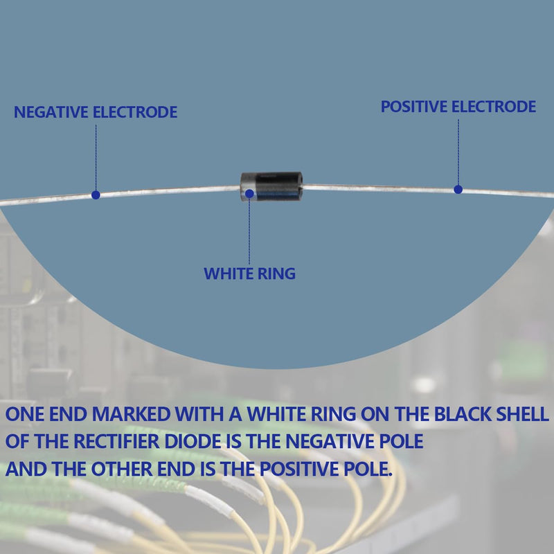 100pcs 1N4007 Rectifier Diodes Universal Silicon Rectifier, 1A, 1000V Silicon Rectifier Diodes