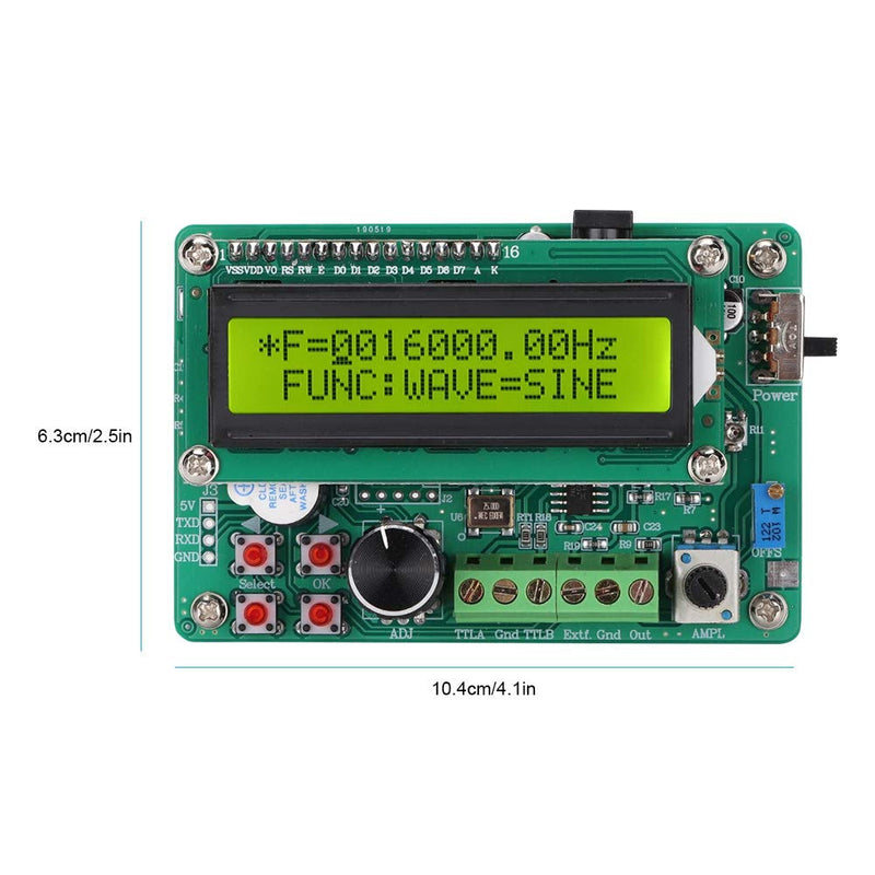[Australia - AusPower] - FY1005S Digital DDS Signal Generator, 5MHz Function Signal Source with Frequency Counter Module, Digital Display for Electronic Labs, School Teaching, Research Testing 