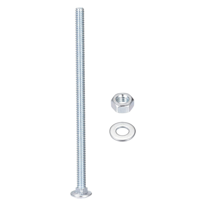 [Australia - AusPower] - uxcell 1/4-20 x 5" Square Neck Carriage Bolts with Nuts & Washers, Carbon Steel Coach Bolt Screws 10 Set 1/4-20 x 5" 