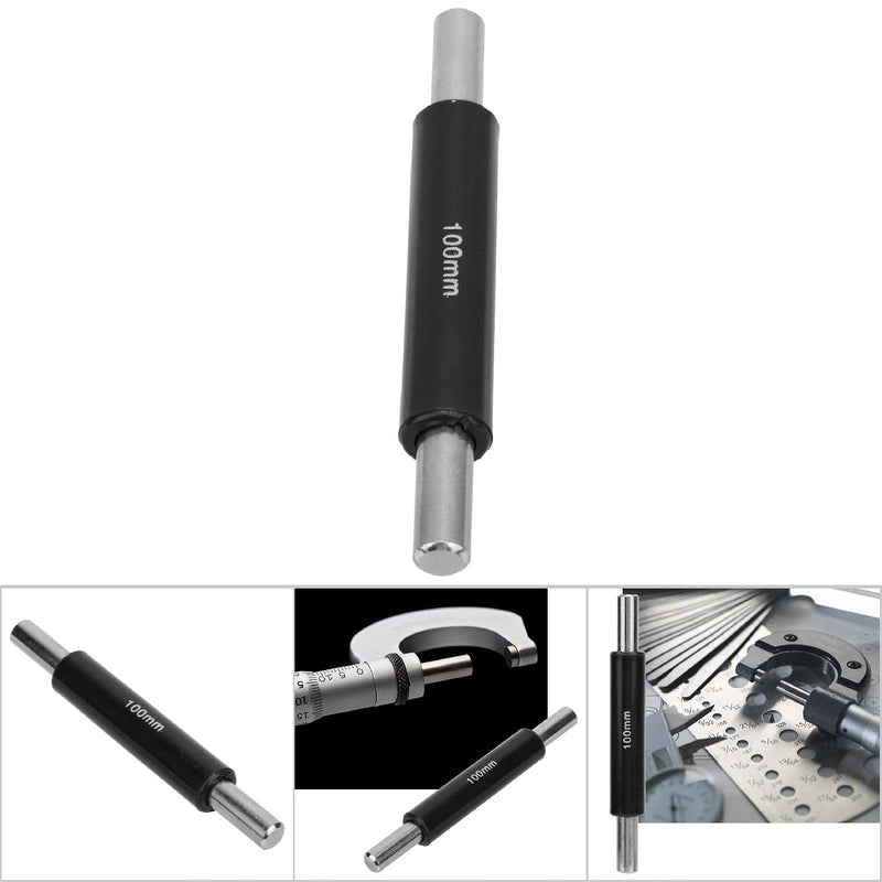 [Australia - AusPower] - Oumefar Stainless Steel Calibration Block Rod Bar Professional Standard Caliper Outside Micrometer Calibration Rod for Calibrating Micrometers (100mm) 