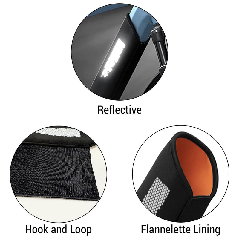 HUIOP E-Bike Battery Protective Cover Neoprene Waterproof Dustproof Reflective Protector Cover,Ebike Battery Protection Cover