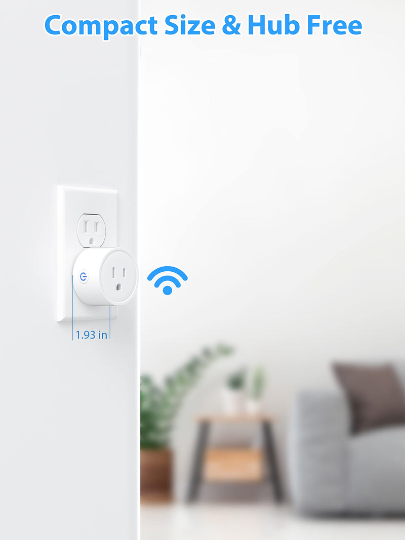 [Australia - AusPower] - EIGHTREE Smart Plug, Alexa Smart Plugs That Work with Alexa and Google Home, Compatible with SmartThings, Smart Outlet with WiFi Remote Control and Timer Function, 2.4GHz Wi-Fi Only, 4Packs 4 Pack 