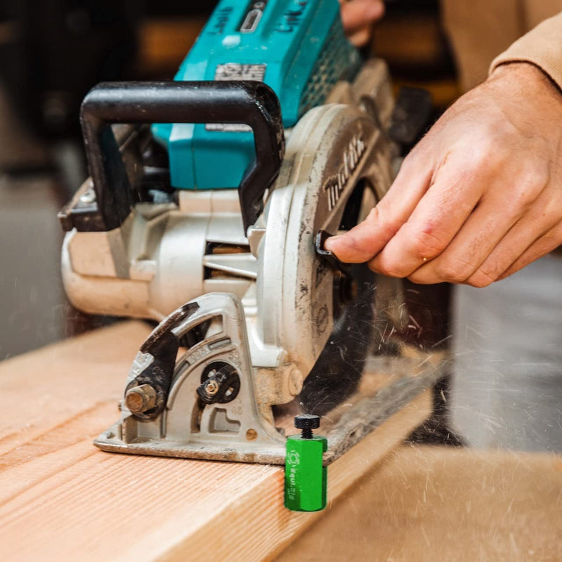 Tall Stair Gauges for Layout Framing Square Attachment Rip Guide Speed Square Jigs Made in USA (Green)