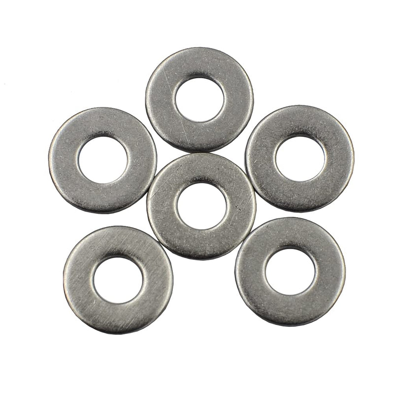 200 pcs #8 304 Stainless Steel SAE Flat Washer, Outer Diameter 7/16 inch Washers Assortment Kit 200