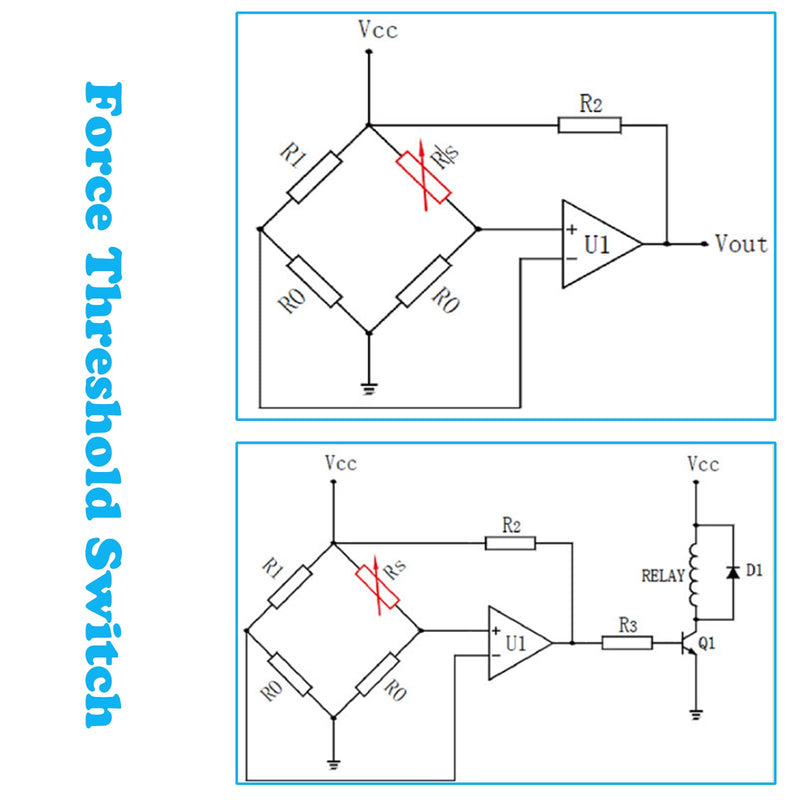 [Australia - AusPower] - Force Sensing Resistor, Pressure Sensor, 20G-6KG Force Sensor, High Precise Flexible Force Gauge for Home Industry (2 Pack) (RP-C18.3-LT) RP-C18.3-LT 