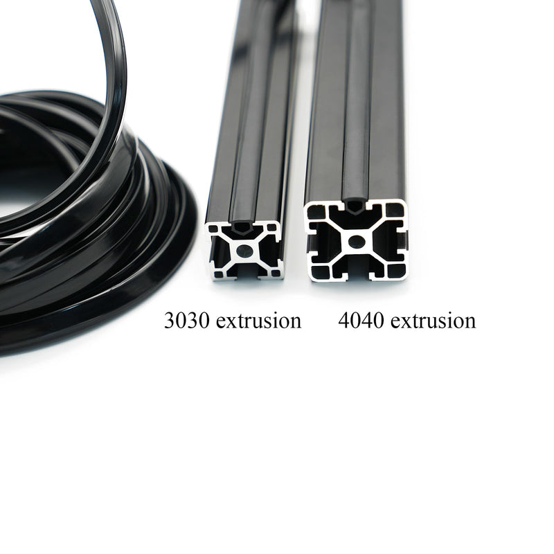 [Australia - AusPower] - Iverntech 10 Meters Black Dust Protection Soft Cover Seal Dustproof Strip for 30/40 Series 8mm Slot Aluminum Profile Extrustion 10M 8mm Slot 