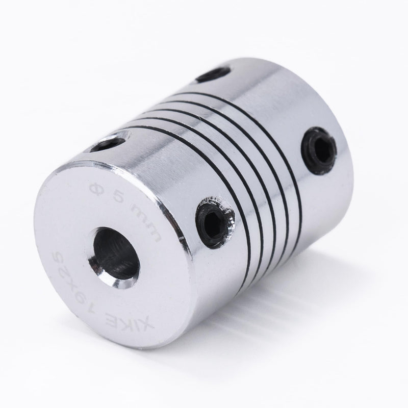 [Australia - AusPower] - XIKE 4PCS 3mm to 5mm Shaft Coupling 25mm Length 19mm Diameter Stepper Motor Coupler Aluminum Alloy Joint Connector for 3D Printer CNC Machine DIY Encoder 3mmx5mm 4 