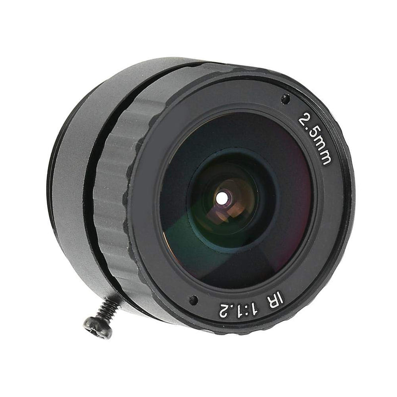 [Australia - AusPower] - 2.5mm 3MP Camera Lens, HD 2.5mm 3MP F1.2 1/2.5 CS Mount Focus Fixed CCTV Lens for Camera 