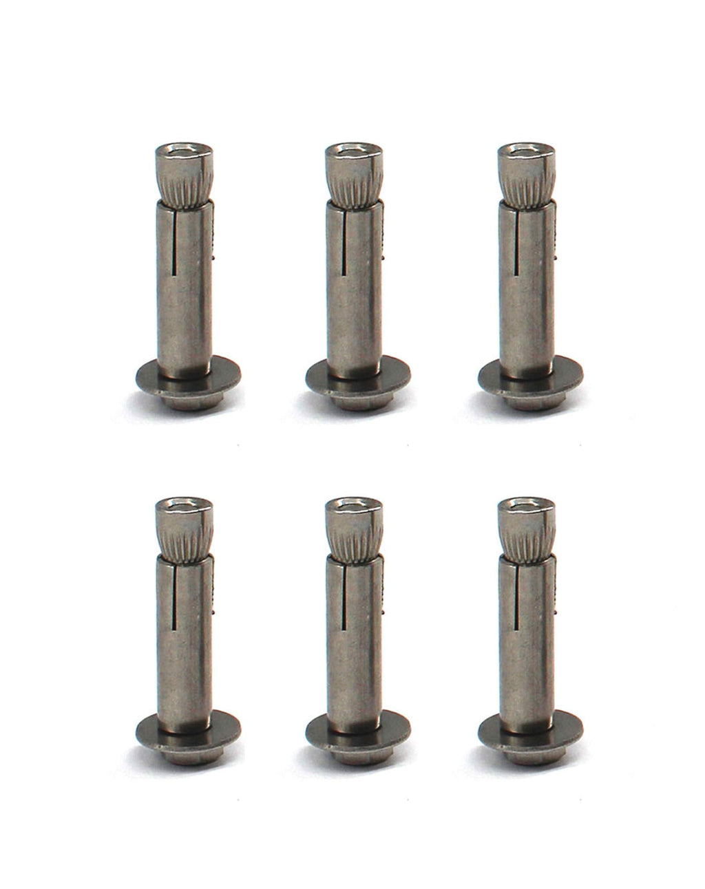 6 pcs of M8 of Length 65mm 304 Stainless Steel hex Head Sleeve Anchor Bolt External hex nut Expansion Bolt