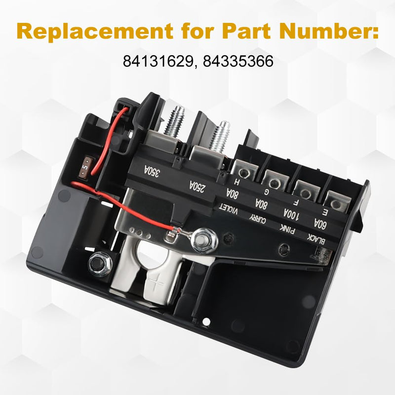 [Australia - AusPower] - WATERWICH Fuse Box Battery Terminal with Cover Compatible with Chevy Chevrolet Malibu 2016 2017 2018 1.5L 2.0L 84131629 84335366 