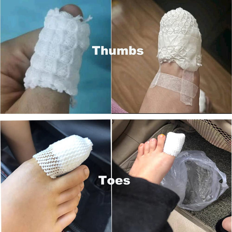 [Australia - AusPower] - Tubular Bandage Elastic Net Wound Dressing Elastic Dressing Retainer Tubular Stretch Elastic Gauze Bandage Size 2 for Thumbs and Toes, 32.8FT Long #2 (for Thumbs and Toes) 